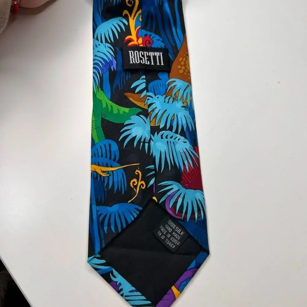 Rossetti silk dinosaurs colorful tie